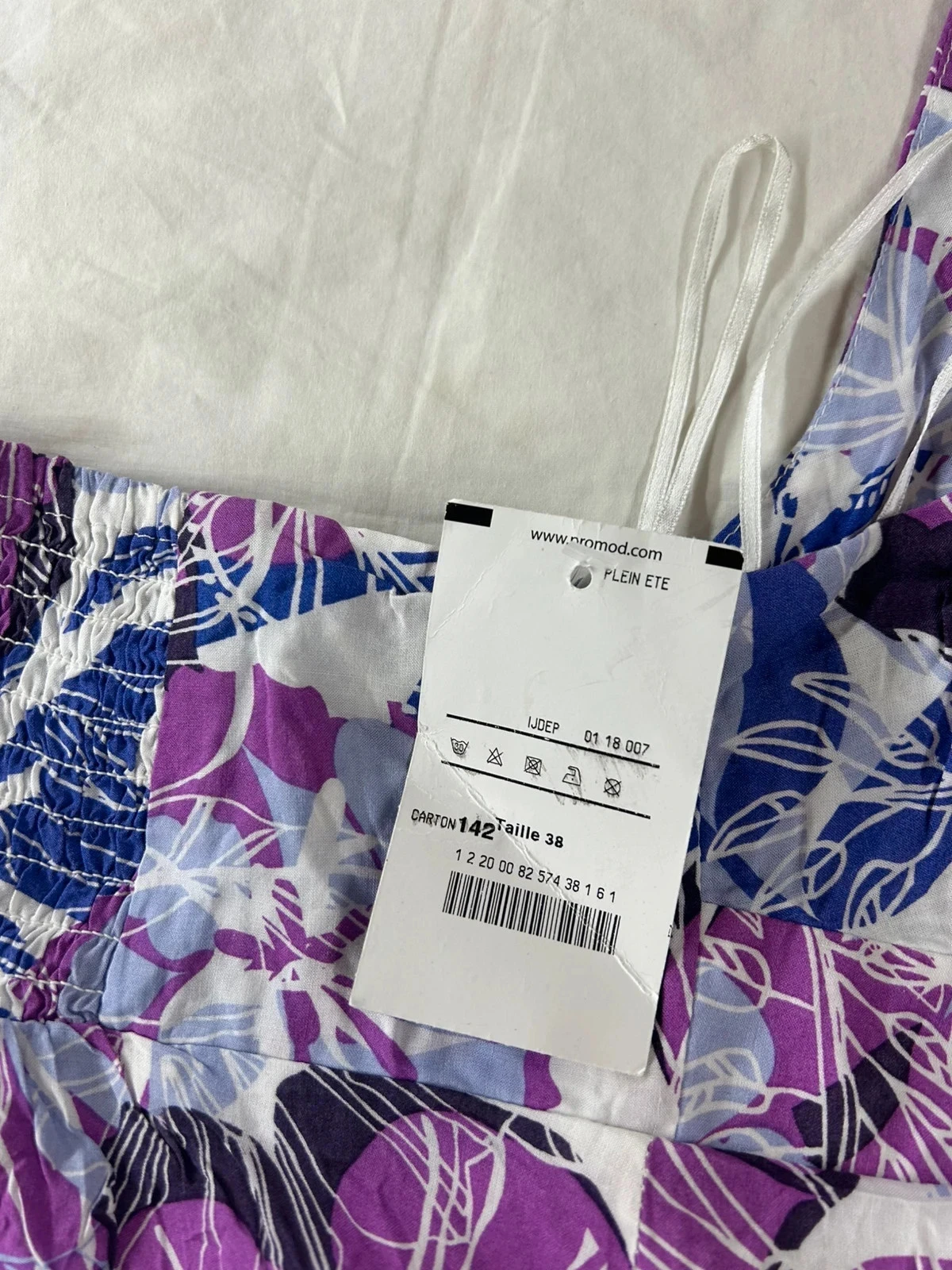 Paarse zomerjurk met open rug promod – photo 7